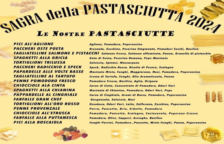 La Sagra della Pastasciutta 2024 a Siena: un evento di gusto, divertimento e solidarietà